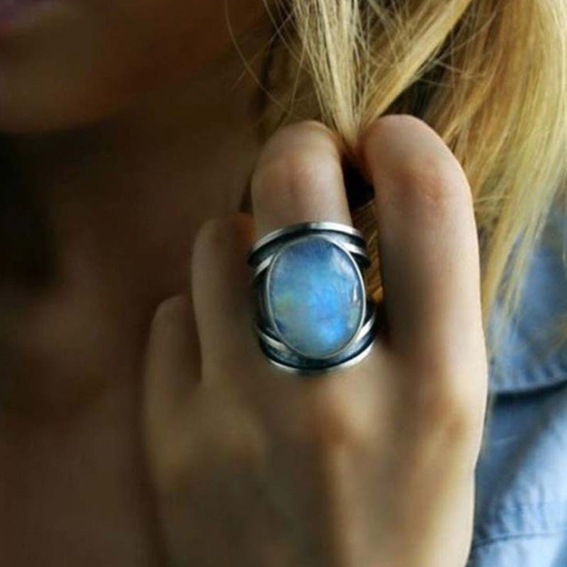 Olivenorma Pure Colorful Moonstone Orgone Ring