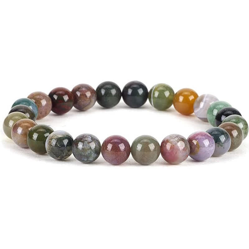 Olivenorma 8mm Natural Stone Beaded Women Men Bracelet