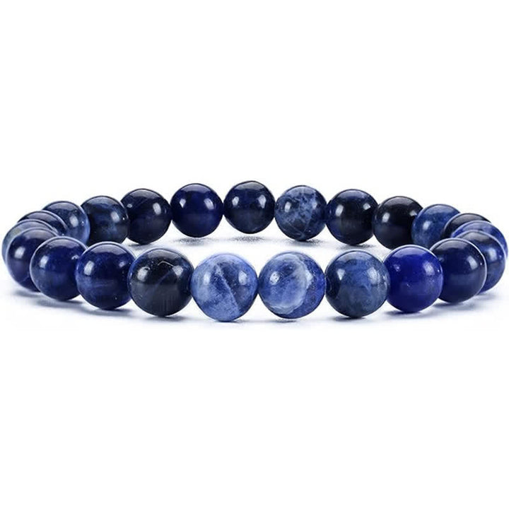 Olivenorma 8mm Natural Stone Beaded Women Men Bracelet