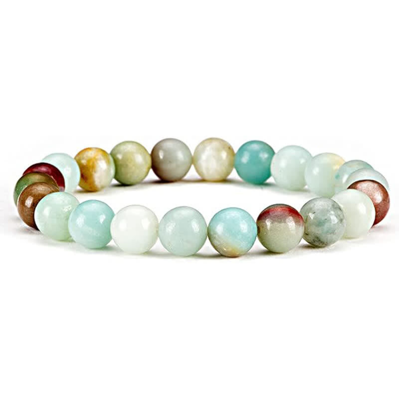 Olivenorma 8mm Natural Stone Beaded Women Men Bracelet