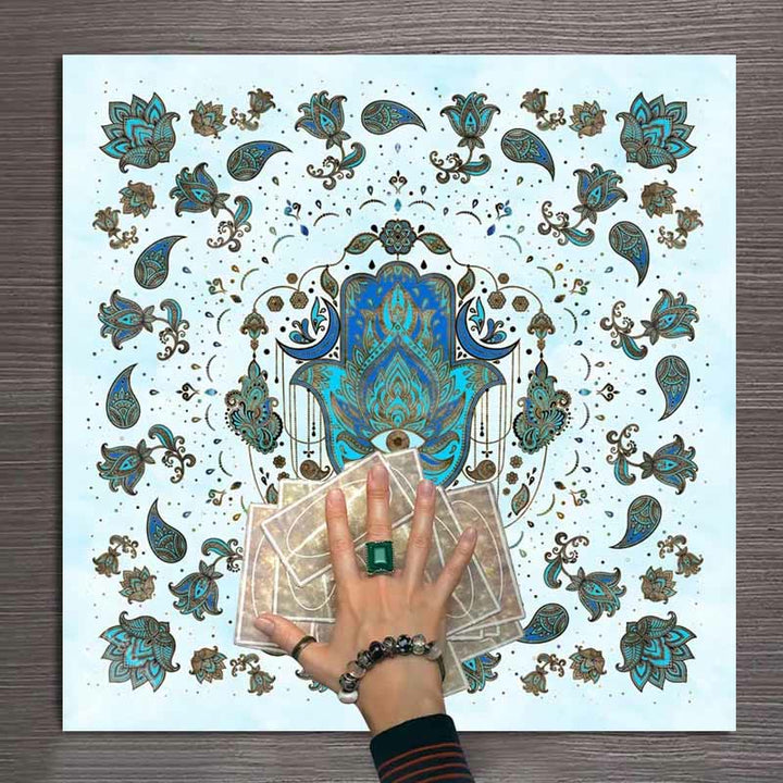 Olivenorma Hamsa Hand Witchcraft Astrology Tarot Tablecloth