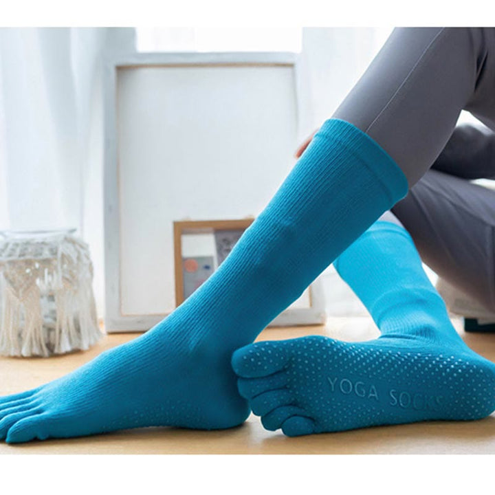 Olivenorma Women's Cotton Non-Slip Breathable Grip Pilates Barre Fitness Socks with Comfortable Stretch Fit Yoga Socks - image 11