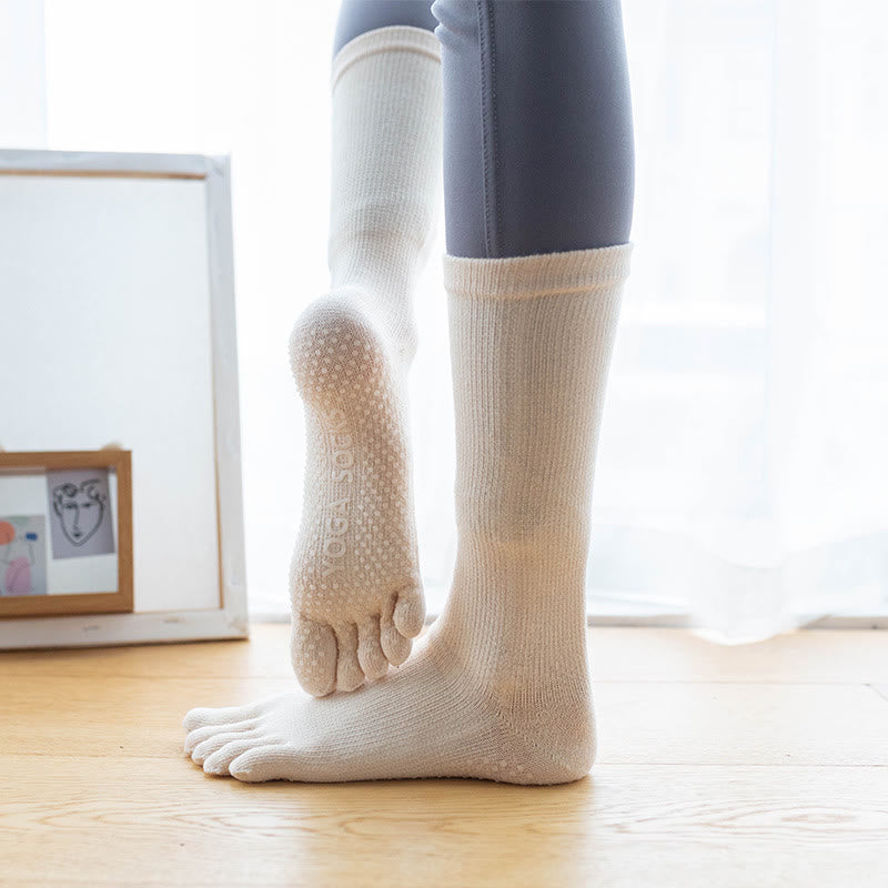 Olivenorma Women's Cotton Non-Slip Breathable Grip Pilates Barre Fitness Socks with Comfortable Stretch Fit Yoga Socks - image 15