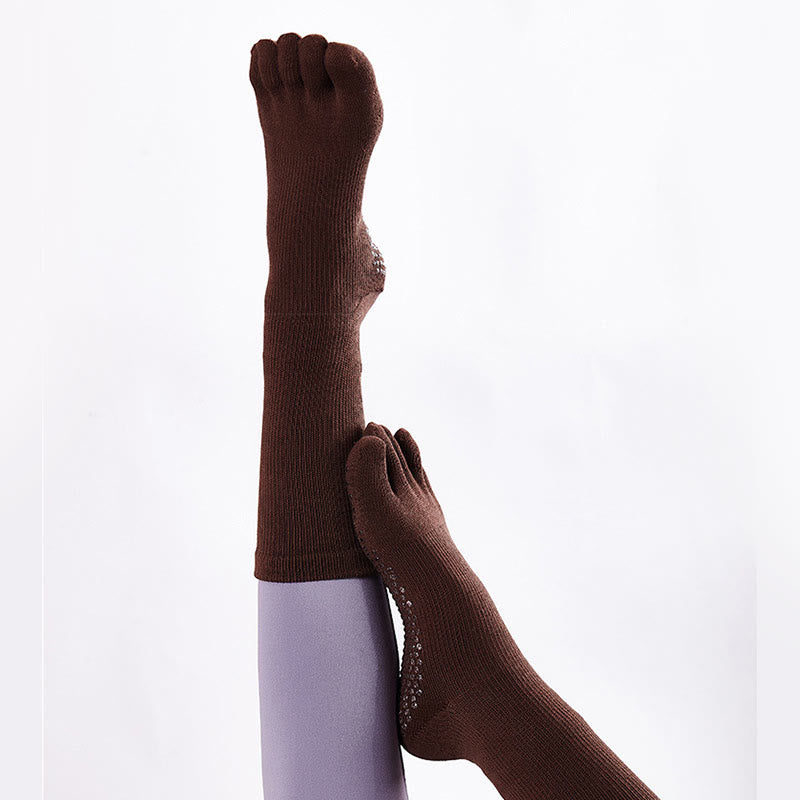 Olivenorma Barefoot Feel Sports Non-Slip Grip Pilates Barre Workout Socks with Flexible Lightweight Design Yoga Socks - image 15
