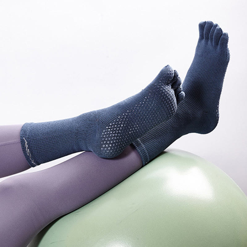 Olivenorma Barefoot Feel Sports Non-Slip Grip Pilates Barre Workout Socks with Flexible Lightweight Design Yoga Socks - image 4