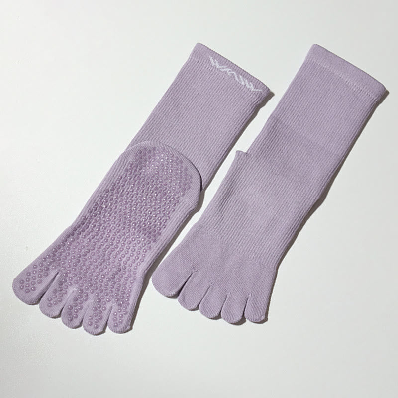 Olivenorma Barefoot Feel Sports Non-Slip Grip Pilates Barre Workout Socks with Flexible Lightweight Design Yoga Socks - image 9