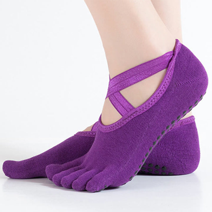 Olivenorma Pilates Barre Workout Socks with Traction Control & Breathable Comfort Fit Women's Non-Slip Yoga Grip Socks - image 18