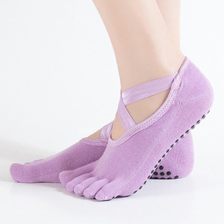 Olivenorma Pilates Barre Workout Socks with Traction Control & Breathable Comfort Fit Women's Non-Slip Yoga Grip Socks - image 15