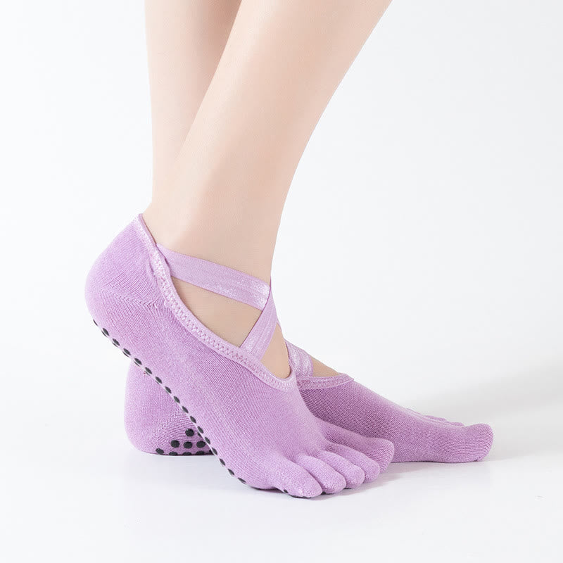 Olivenorma Pilates Barre Workout Socks with Traction Control & Breathable Comfort Fit Women's Non-Slip Yoga Grip Socks - image 14