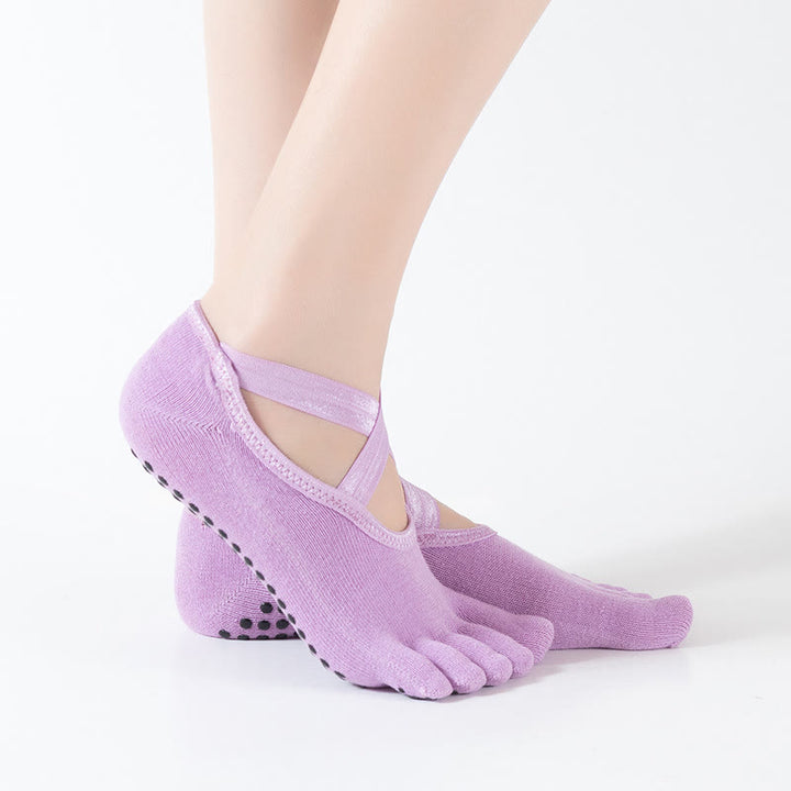 Olivenorma Pilates Barre Workout Socks with Traction Control & Breathable Comfort Fit Women's Non-Slip Yoga Grip Socks - image 14