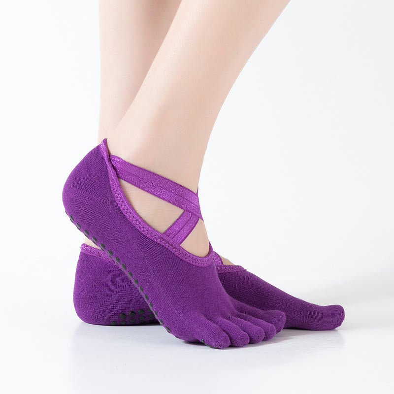 Olivenorma Pilates Barre Workout Socks with Traction Control & Breathable Comfort Fit Women's Non-Slip Yoga Grip Socks - image 17