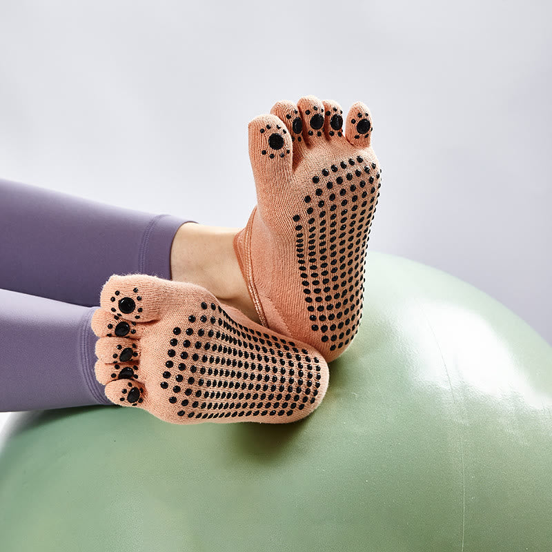 Olivenorma Pilates Barre Workout Socks with Traction Control & Breathable Comfort Fit Women's Non-Slip Yoga Grip Socks - image 3