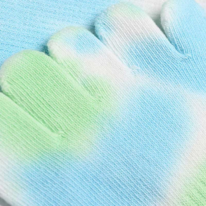 Olivenorma Tie-Dye Cotton Yoga Pilates Socks Comfortable Non-Slip Grip Barre Workout Socks with Breathable Stretch Support for Studio Training Socks - image 4