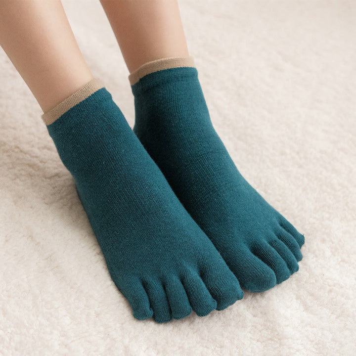 Olivenorma Solid Color Non-Slip Pilates Socks Grip Yoga Barre Workout Breathable Cotton Comfort & Stable Fit Yoga Socks - image 14
