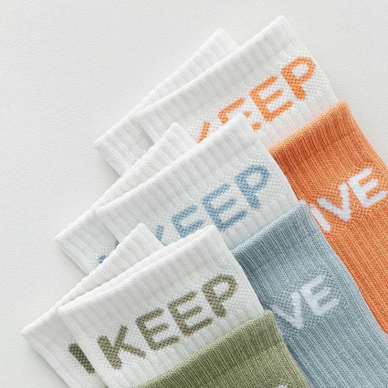 Olivenorma Two-tone Color Grip Sports Yoga Pilates Socks