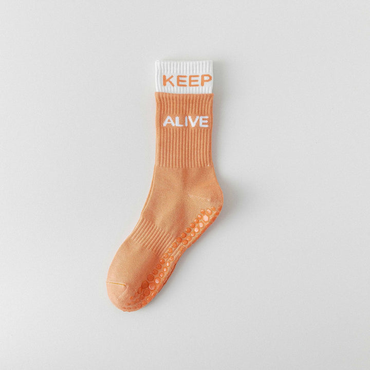 Olivenorma Two-tone Color Grip Sports Yoga Pilates Socks