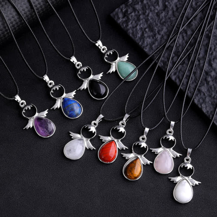 Olivenorma Angel Wing Crystal Drop Pendant Necklace - image 30