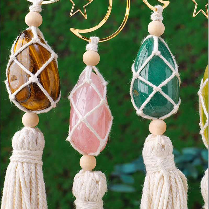 Olivenorma Natural Healing Reiki Gemstone Hanging Ornament