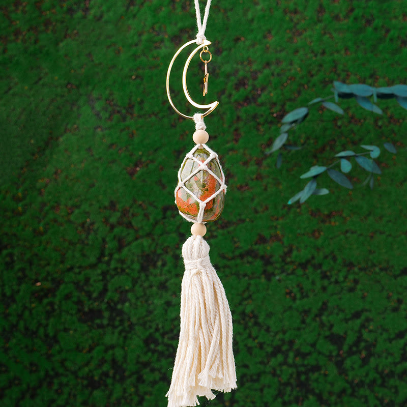 Olivenorma Natural Healing Reiki Gemstone Hanging Ornament