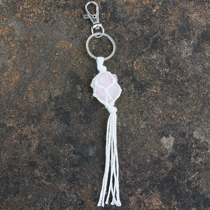 Olivenorma Raw Gemstone Tassel Car Hanging Ornament