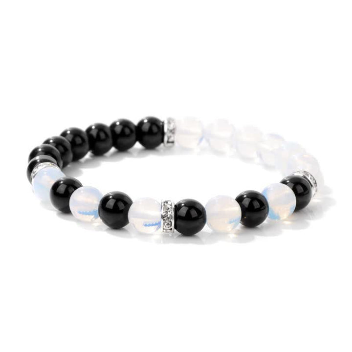 Olivenorma Natural Stone Multicolor Contrast Beaded Bracelet