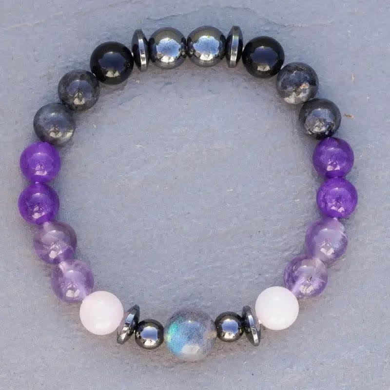 Olivenorma "Healing Broken Heart" Natural Stone Beaded Bracelet