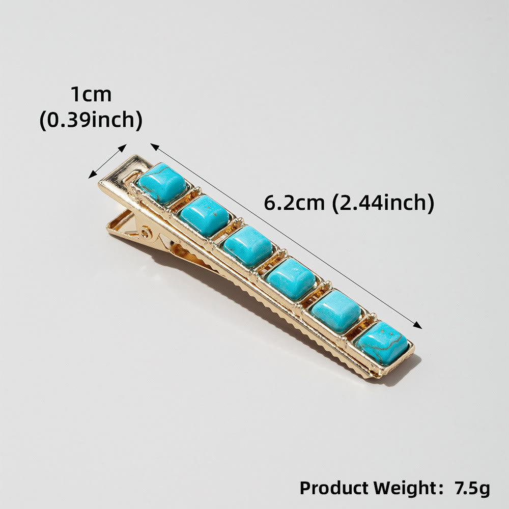 Olivenorma Vintage 4Pcs Turquoise Hair Pins Hairpin