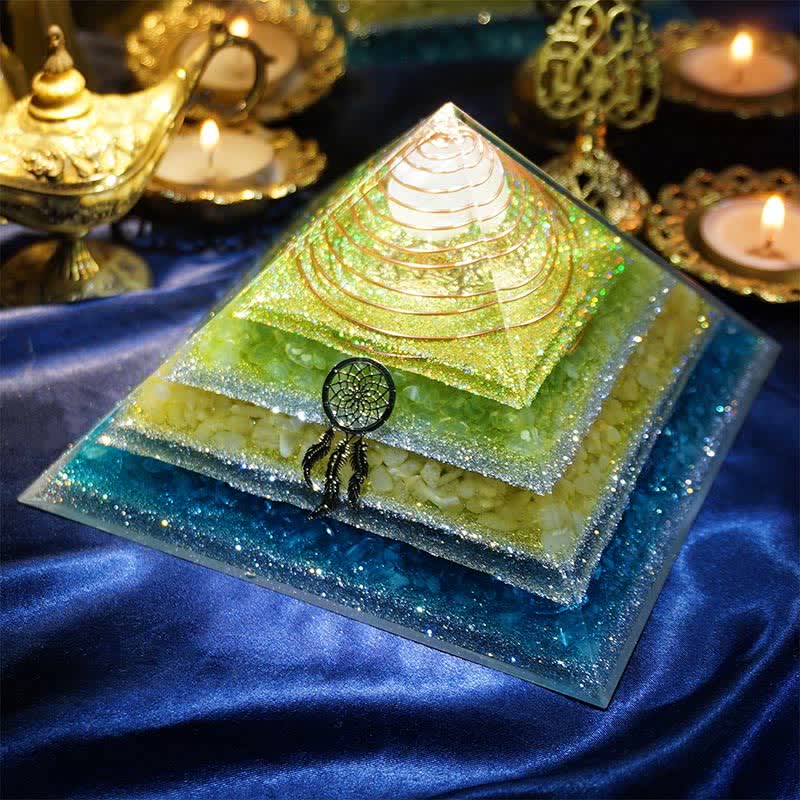 Olivenorma "Healing Dreams" Natural Stone Orgone Pyramid