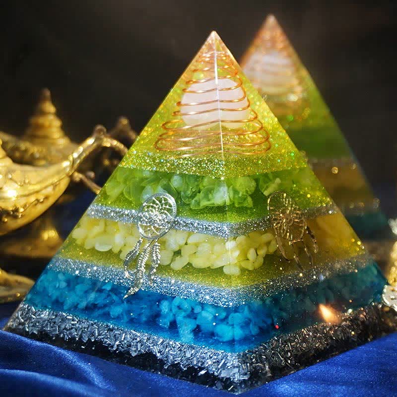 Olivenorma "Healing Dreams" Natural Stone Orgone Pyramid