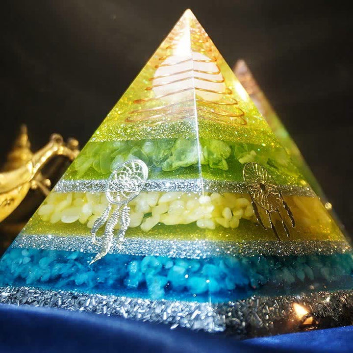 Olivenorma "Healing Dreams" Natural Stone Orgone Pyramid