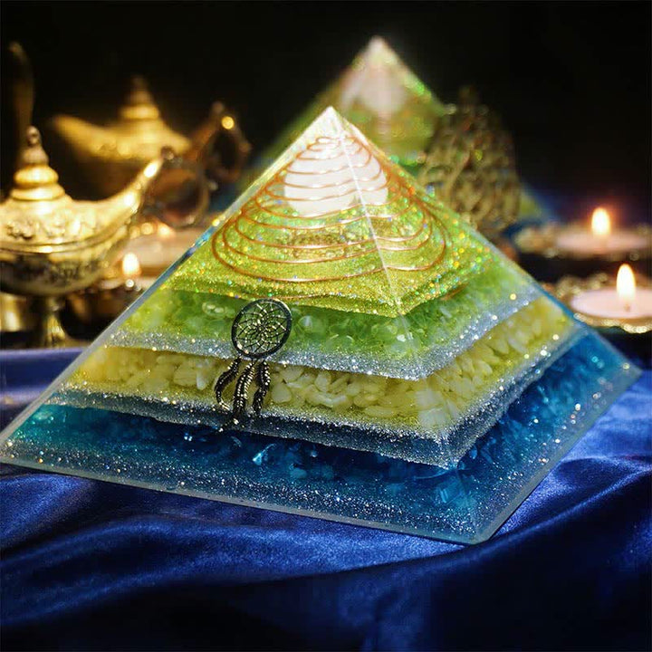 Olivenorma "Healing Dreams" Natural Stone Orgone Pyramid