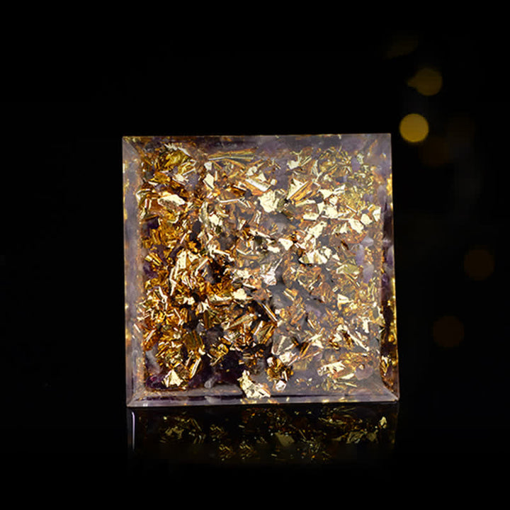 Olivenorma All-Round Protection - Four Types of Stones Orgone Pyramid