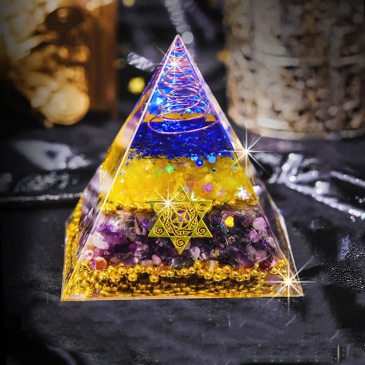 Olivenorma "Beauty and Talent" Natural Stone Orgone Pyramid