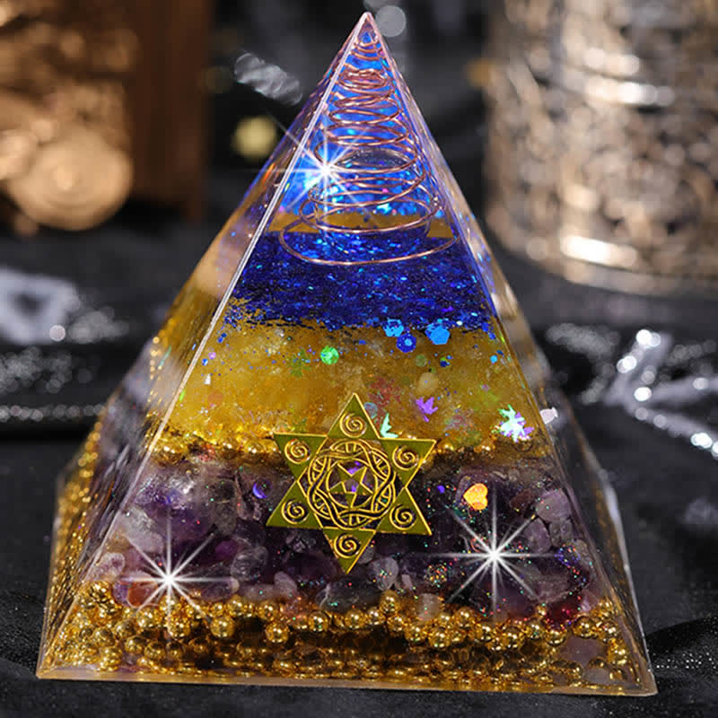 Olivenorma "Beauty and Talent" Natural Stone Orgone Pyramid