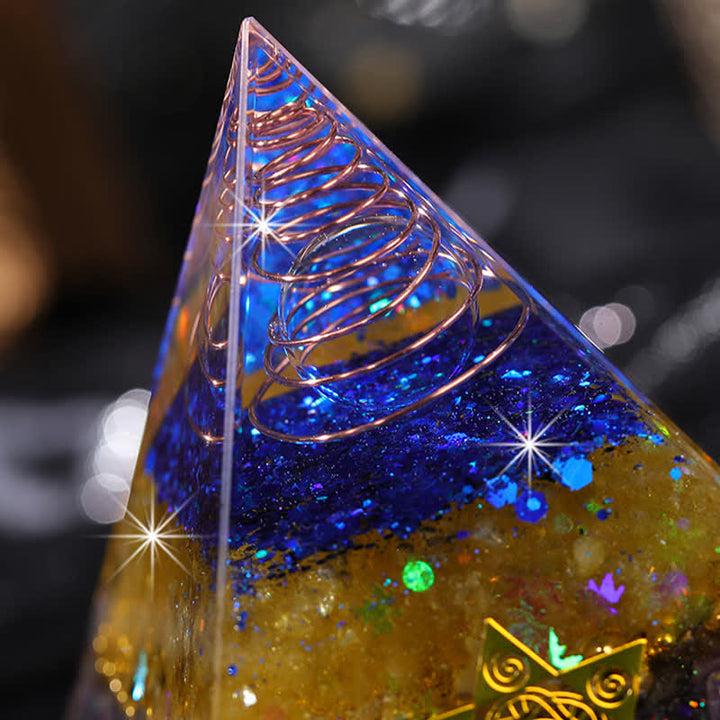 Olivenorma "Beauty and Talent" Natural Stone Orgone Pyramid