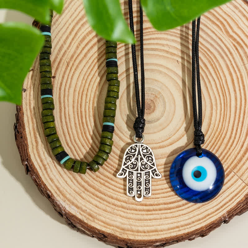 Olivenorma Natural Stone Tree Of Life Pendant Necklace Set