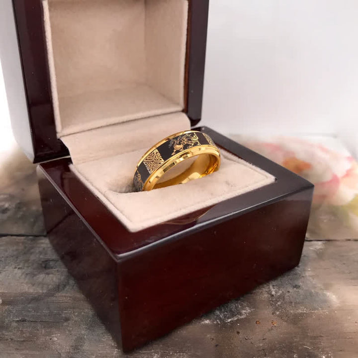 FREE Today: Mens Celtic Dragon Tungsten Ring - image 2