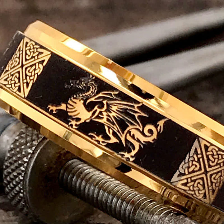 FREE Today: Mens Celtic Dragon Tungsten Ring - image 1