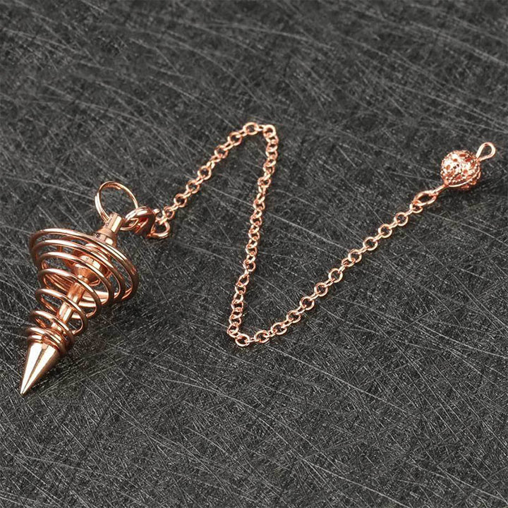 Olivenorma Metal Spiral Reiki Healing Pendulum Chain