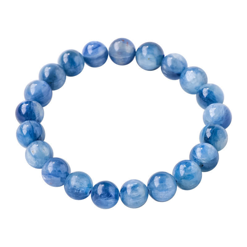 Olivenorma 8/9mm Natural Kyanite Beaded Bracelet