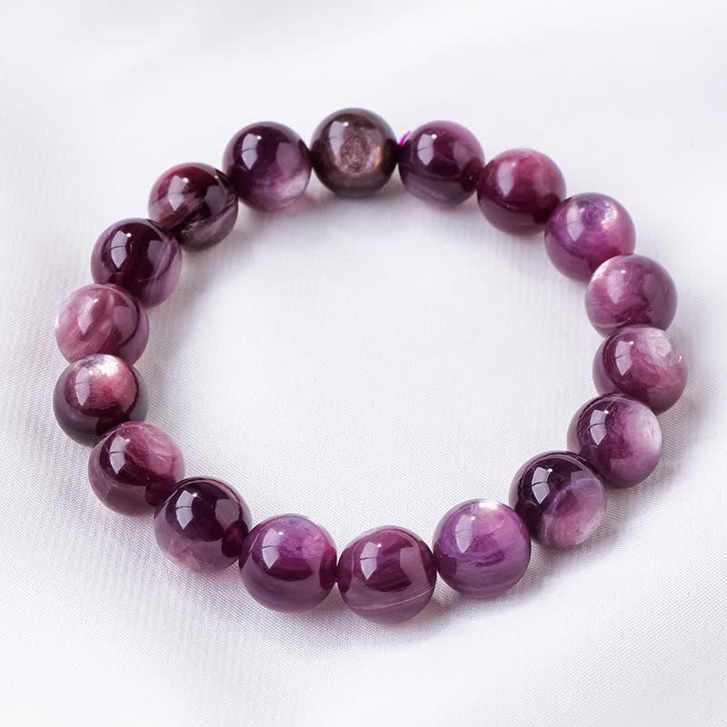 Olivenorma 9/12mm Natural Amethyst Beaded Bracelet