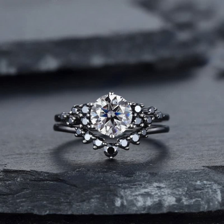 FREE Today: Zircon with Black Obsidian 3-Pieces Ring Set - image 13