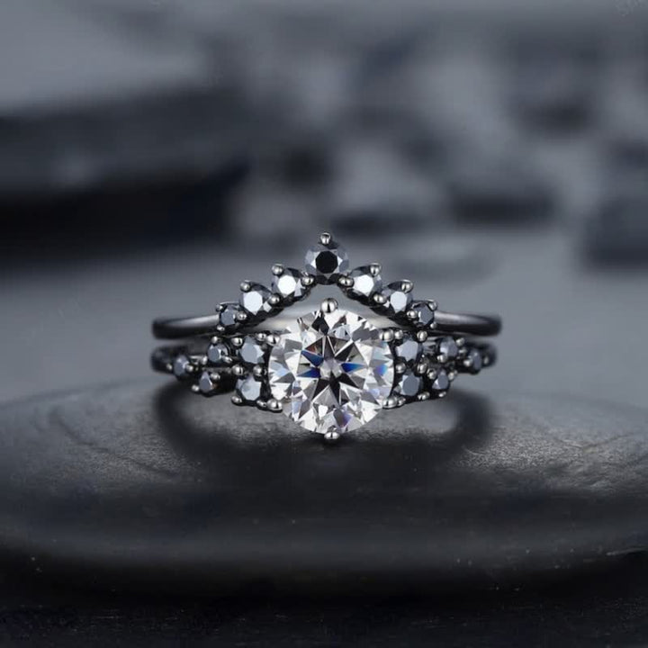 FREE Today: Zircon with Black Obsidian 3-Pieces Ring Set - 2-Pieces - 11 - image 11