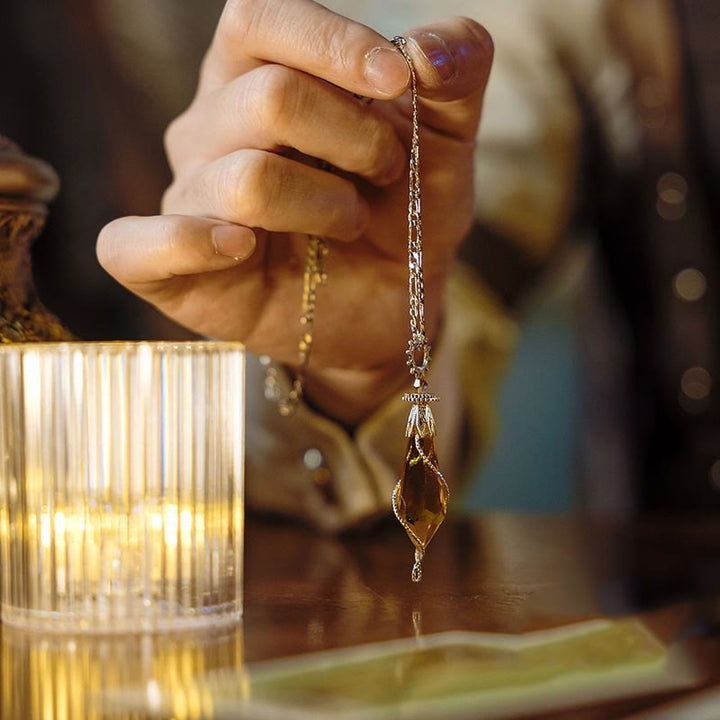 Olivenorma Lord of the Mysteries | Meditation Klein Citrine Necklace Pendulum - image 1