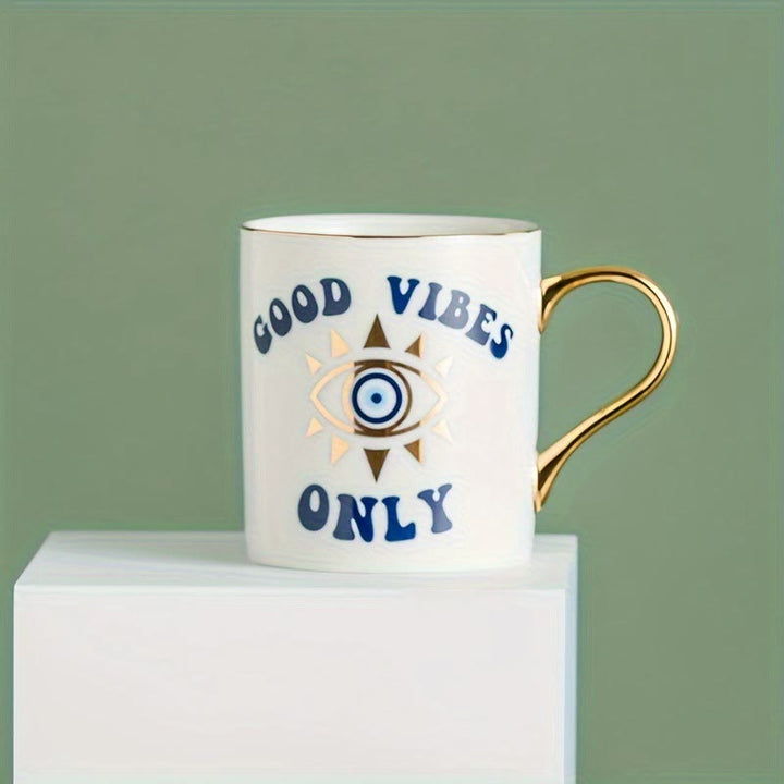 Olivenorma Evil Eye Pattern Coffee Cup Ceramic Tea Mug