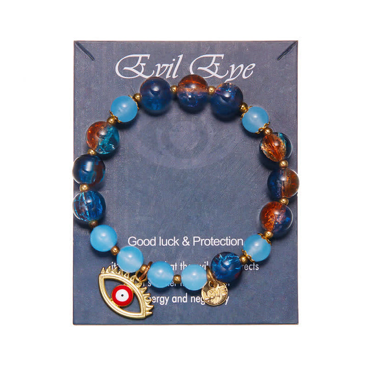 Olivenorma Natural Stone Two Color Flash Beaded Bracelet