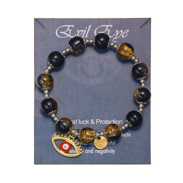 Olivenorma Natural Stone Two Color Flash Beaded Bracelet
