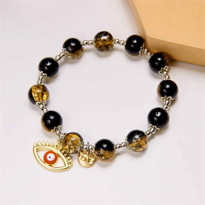 Olivenorma Natural Stone Two Color Flash Beaded Bracelet