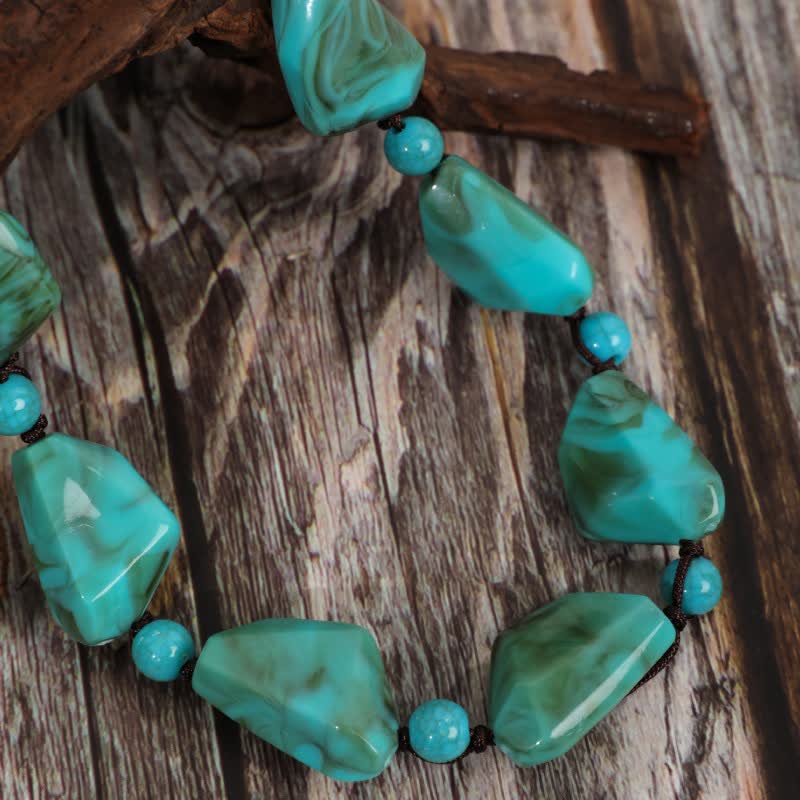 Olivenorma Bohemia Turquoise Beaded Necklace