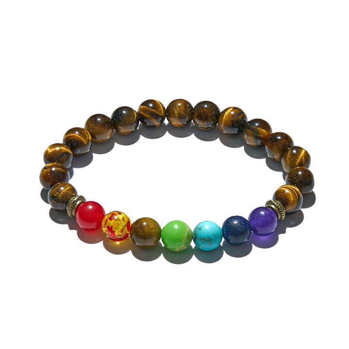 Olivenorma Chakra Tiger Eye Bracelet